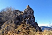 CORNA CAMOSCERA (COREN),1329 m, da Cavaglia di Val Brembilla il 14 gennaio 2019- FOTOGALLERY